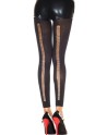 Legging noir fashion et fin ajouré sur l'arrière 