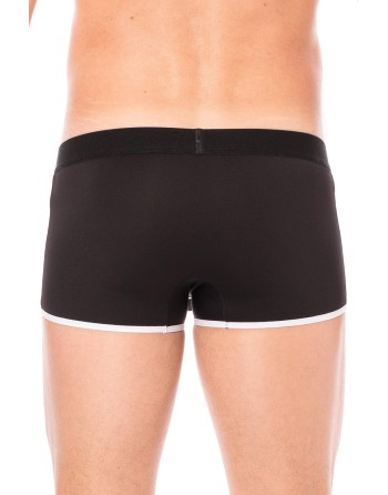 Mini-Pants noir échancré avec zip 