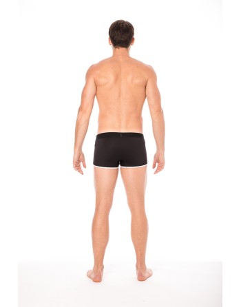 Mini-Pants noir échancré avec zip 