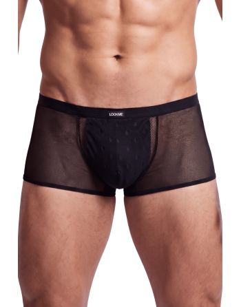 Boxer noir semi opaque