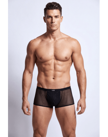 Boxer noir semi opaque