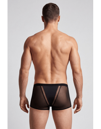 Boxer noir semi opaque