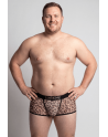 Boxer en résille imprimé léopard
