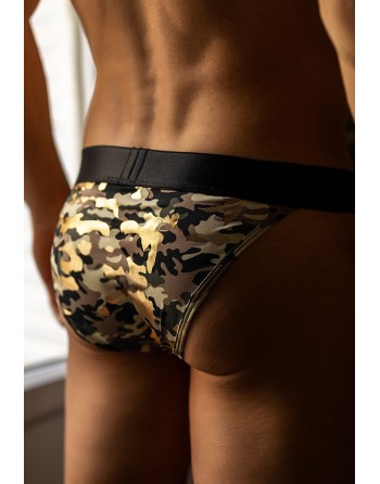 Slip imprimé camouflage argenté ARMY 