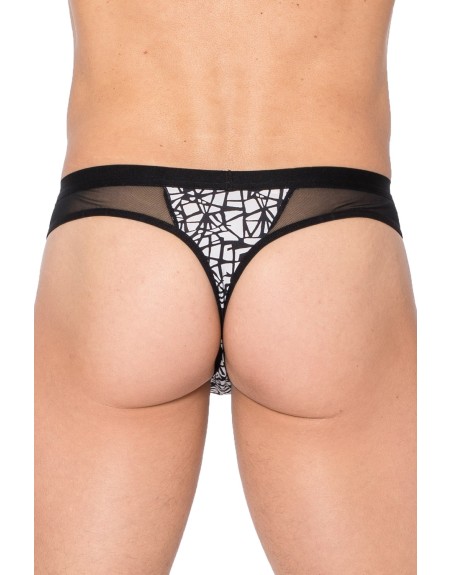 String imprimé noir et blanc New Look 