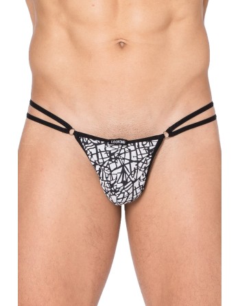 Mini string imprimé blanc et noir New Look 