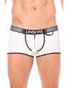 Mini-Pants blanc échancré avec zip 