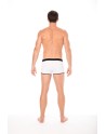 Mini-Pants blanc échancré avec zip 