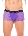Boxer violet en dentelle délicate 
