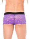 Boxer violet en dentelle délicate 