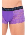 Boxer violet en dentelle délicate 