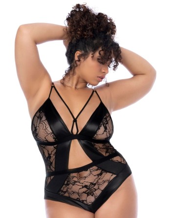 Body noir dos nu grande taille