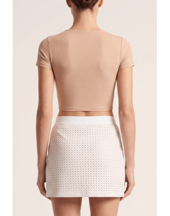 Jupe courte blanche Cassandra