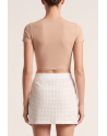 Jupe courte blanche Cassandra