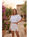 Jupe courte blanche Cassandra