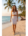 Jupe longue blanche Catalina