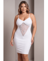 Robe décollectée blanche Emilia