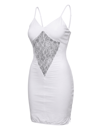 Robe décollectée blanche Emilia