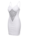 Robe décollectée blanche Emilia