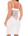 Robe décollectée blanche Emilia