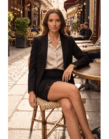 Jupe courte noire Marina