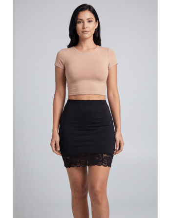Jupe courte noire Marina