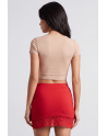 Jupe courte rouge Marina