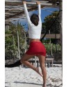 Jupe courte rouge Marina