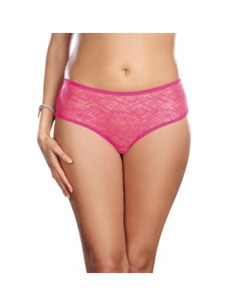 Panty taille basse, ouvert, fronces au dos 