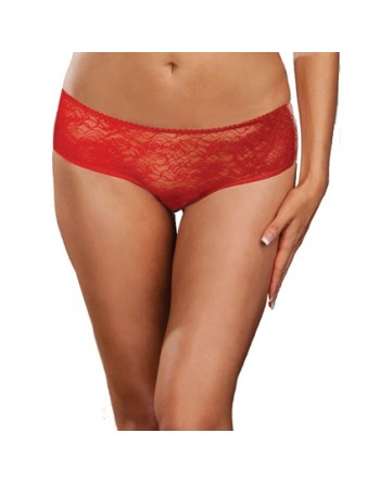 Panty taille basse, ouvert, fronces au dos 