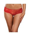 Panty taille basse, ouvert, fronces au dos 