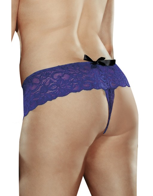 Boyshort dentelle ouvert 