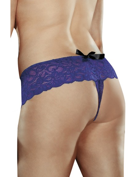 Boyshort dentelle ouvert 
