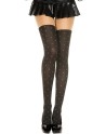 Collant fantaisie effet bas à pois blancs 