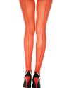 Collant rouge nylon coutures 
