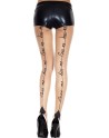 Collant nylon chair avec impression love me kiss me 