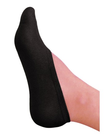 Bas chaussettes couvre pieds noir 