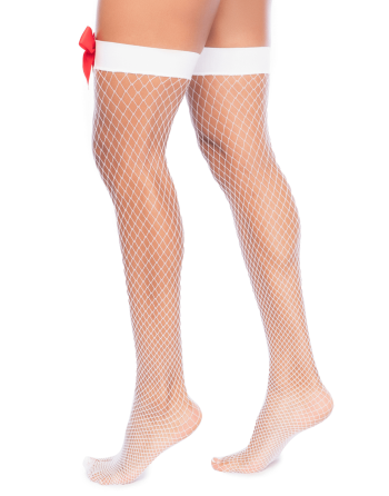 Bas résille style infirmière mi‑cuisse - Mapalé