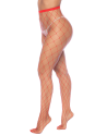 Collant large maille rouge 