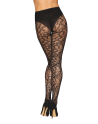 Collant fantaisie noir avec imprimé culotte 