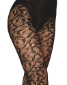 Collant fantaisie noir avec imprimé culotte 