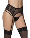 Porte-jarretelles noir taille haute 