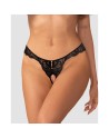 Trinise string ouvert noir