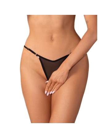 Oxaria string ouvert noir