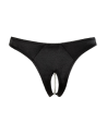 Tanga ouvert en satin avec perles - Cottelli