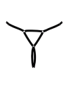 String bijou ouvert noir glamour - Cottelli