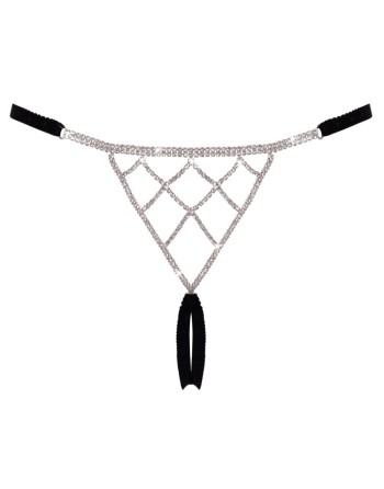 String bijou ouvert noir glamour - Cottelli