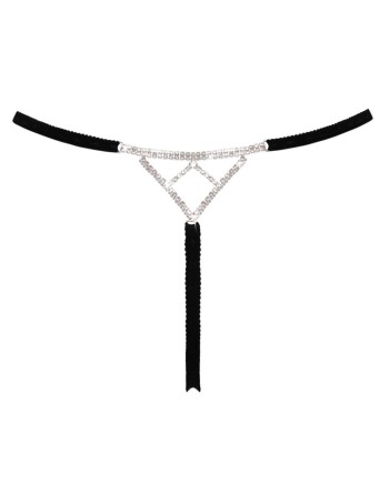 String bijou ouvert noir glamour - Cottelli