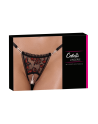 String ouvert dentelle bicolore  perles amovibles - Cottelli