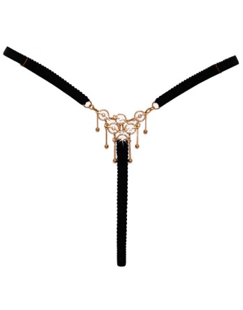 String bijou ouvert noir - Cottelli